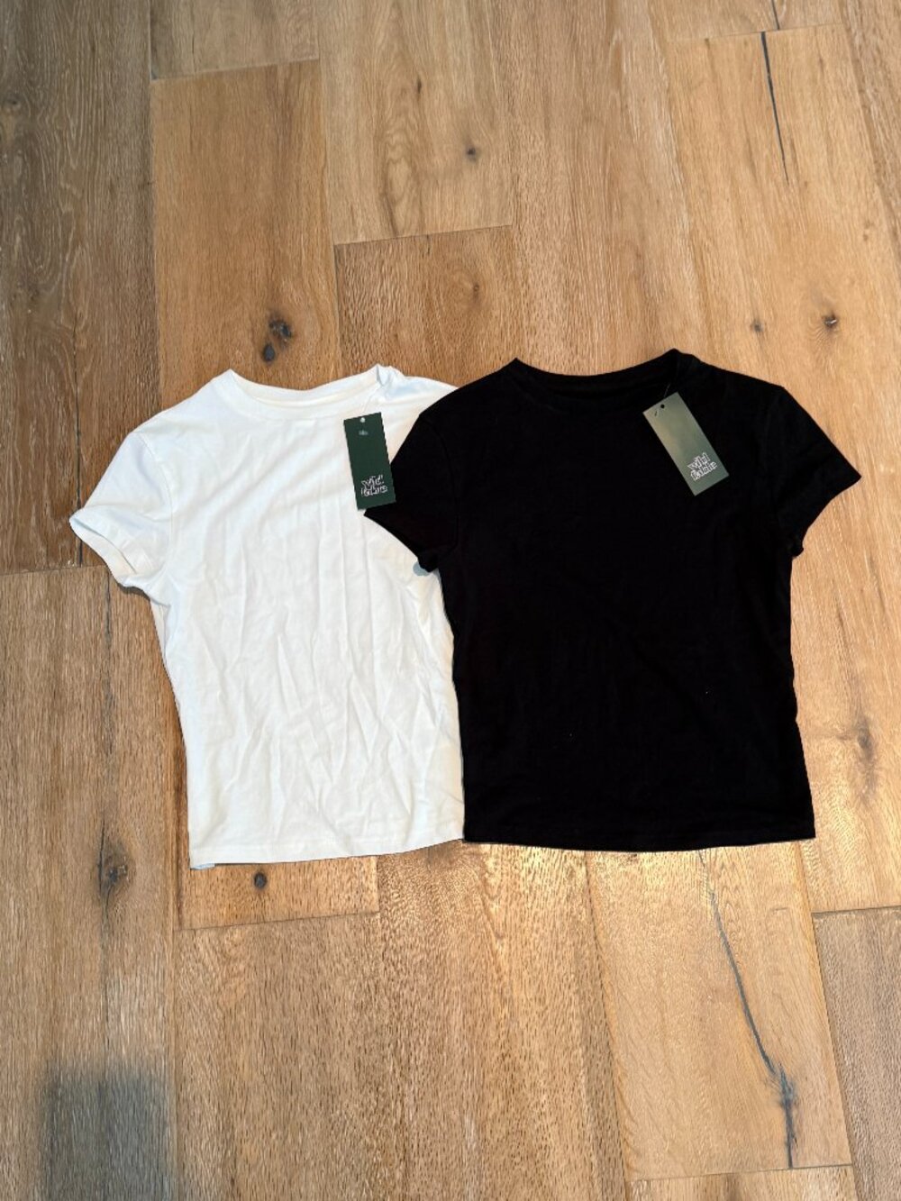 Wild Fable Women's Short Sleeve Crewneck Fitted Tee - set of 2 NWT